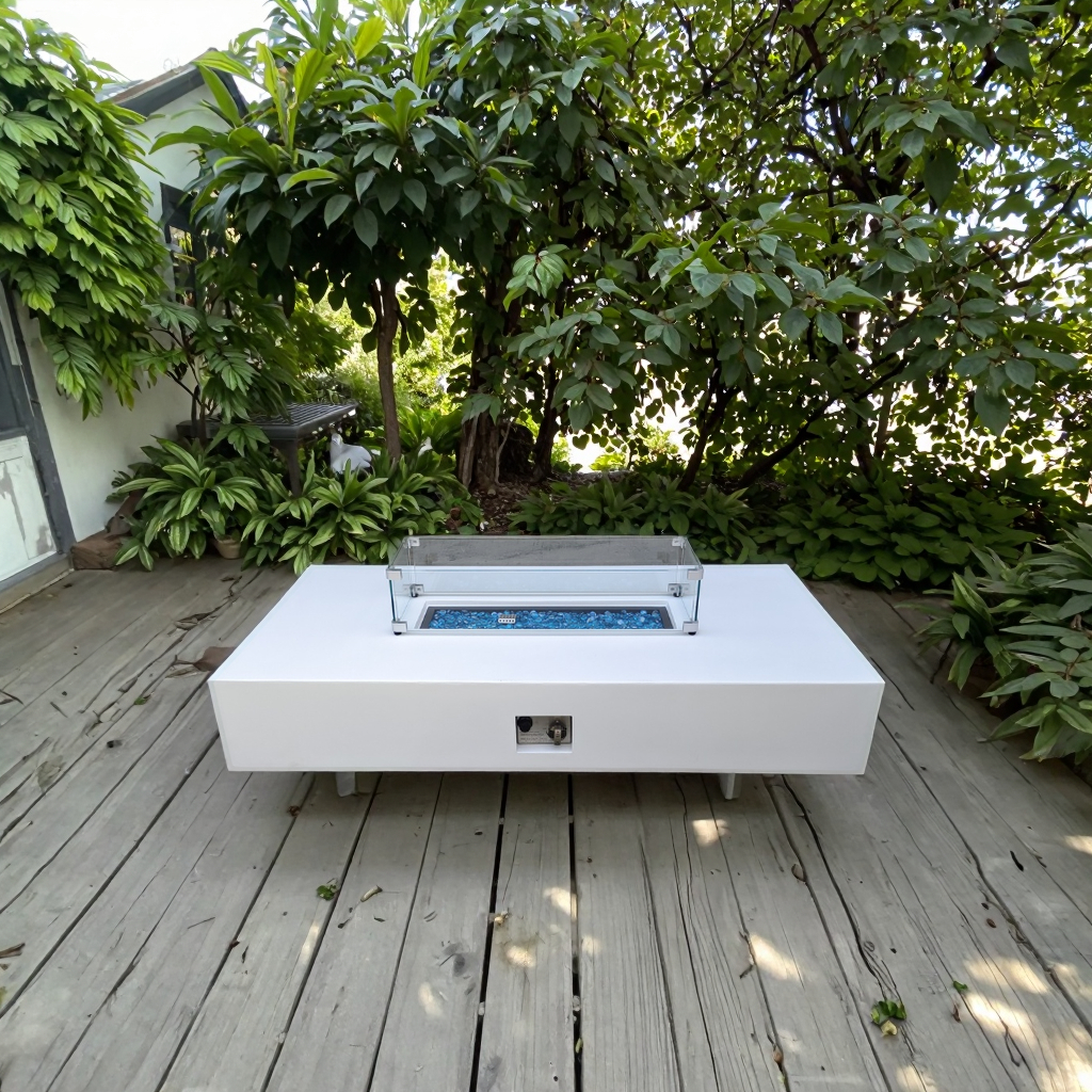 Laatste bedrijfsblogs Turn “City Skyline” into a Private Fireplace Area —— Cement Gas Leisure Table