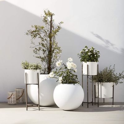 kopen Makkelijk schoon schitterend afwerking Glasvezel bloempotten voor kunstmatige planten Decor online manufacture