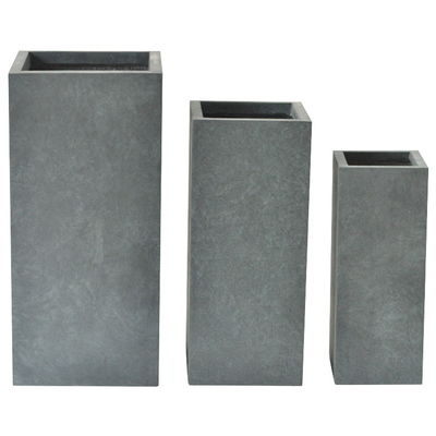 kopen Kenmerkende cementversterkte planterslak en vezelvaas - met de hand gesneden voor tuin en huis online manufacture