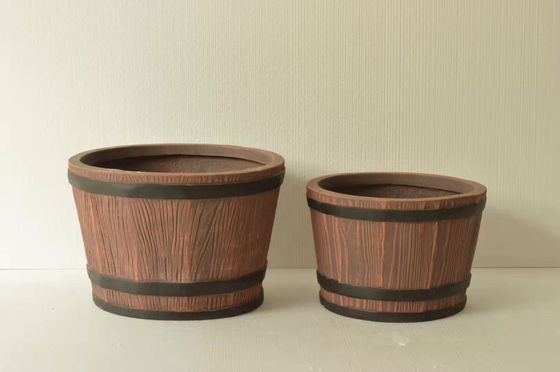 kopen Moderne lichtgewicht waterdichte ronde klei-planter van glasvezel versterkte klei-planter online manufacture