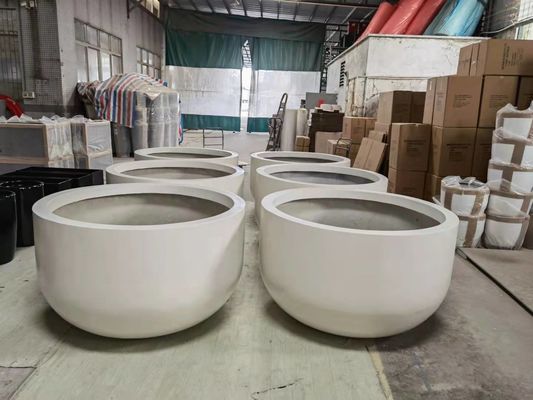 kopen Grote hoge glasvezelplantpotten voor buitentuinversiering online manufacture