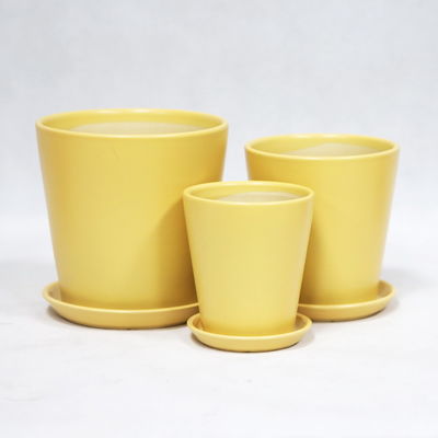 kopen Glanzende witte moderne ronde keramische potten voor binnen- en buitenplantentoepassing online manufacture