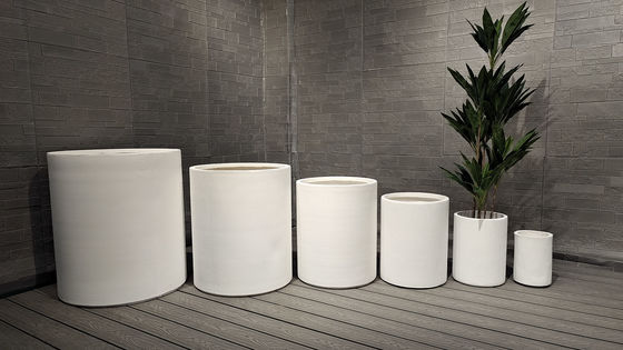 kopen Duurzame, handgesneden, versterkte tuinplanter van kunststofklei online manufacture