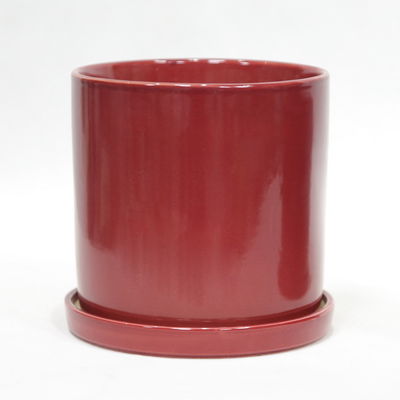 kopen Op maat gemaakte glinsterende terracotta-keramische planters voor optimale waterafvoer online manufacture