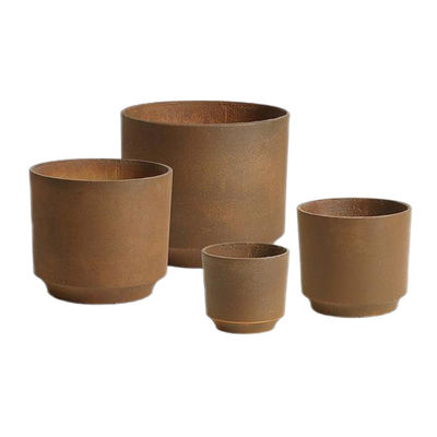 kopen Ronde binnen- en buiten GRC-plantpotten met hand gesneden oppervlak geschrobd online manufacture