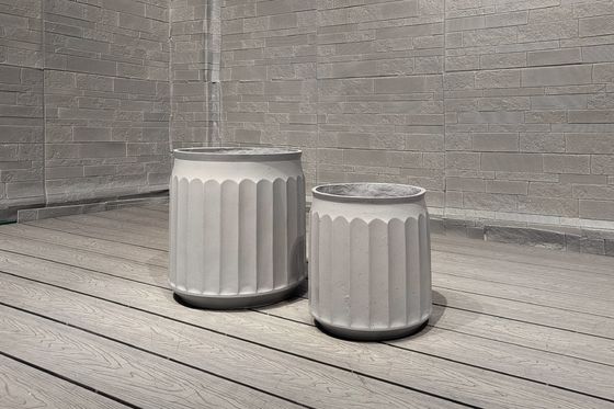 kopen Moderne, duurzame, van kleivezel gemaakte planters, gegarandeerd voor 5 tot 6 jaar online manufacture