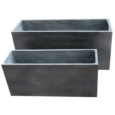kopen Rectangular versterkte klei planter voor bloemen en groene plant arrangement online manufacture