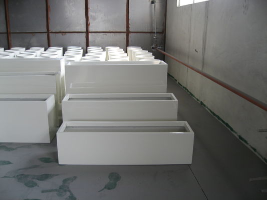 kopen Grote voorraad glasvezelplant pot glasvezel bloemplanters Matte glanzende afwerking online manufacture