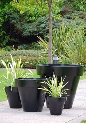 kopen Grote hars bloemen vaas glasvezel buitenpoten aanpasbaar logo grootte glasvezel planters doos online manufacture