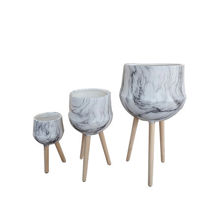 kopen Charmante ronde vezel klei planter voor thuis Tuin Patio Cottage Indoor online manufacture