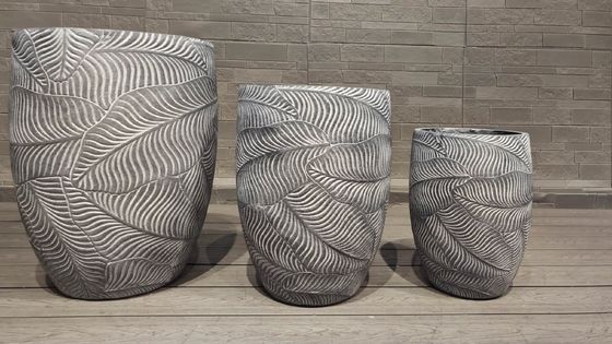 kopen Op maat gemaakte kleiplanter van vezelklei Moderne stijl en vorstbestendigheid online manufacture
