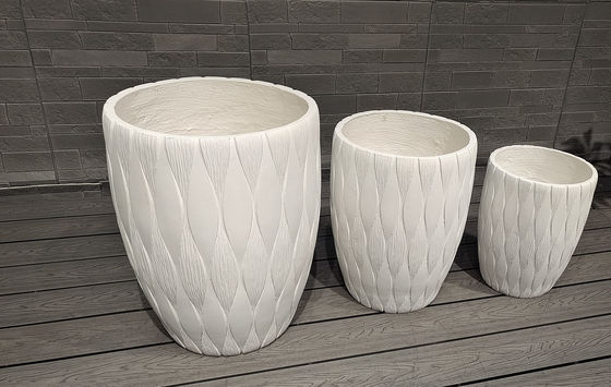 kopen Glanzige oppervlakte en vorstbestendige versterkte kleiplanter voor tuinplanten online manufacture