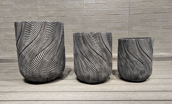 kopen Vriesbestendige cementpot van vezels met hand gesneden voor langdurige vorstbestandheid online manufacture