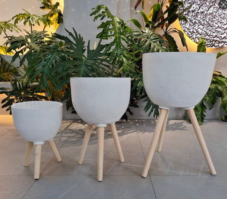 kopen Met de hand gesneden afwerking Versterkte kleiplanter in kleivezel Aanpasbaar ontwerp online manufacture