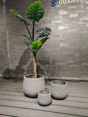 kopen Indoor Hotel Tuin Huis Versterkte klei Planter Fiber klei Modern Design online manufacture