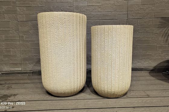 kopen Fiber Clay Ronde Planter in moderne Fiber Cement Pot voor elke ruimte online manufacture