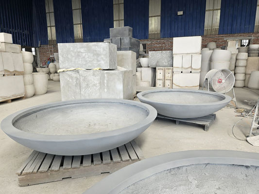 kopen Extra Grote Ondiepe Ronde Circulaire Fiber Klei Planter Tuin Park Vetplanten Bodembedekkers Landschapsarchitectuur online manufacture
