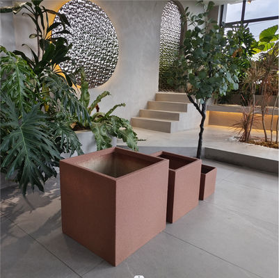 Tuin van glasvezel bloemenplanters Huis binnen- en buiteninrichting