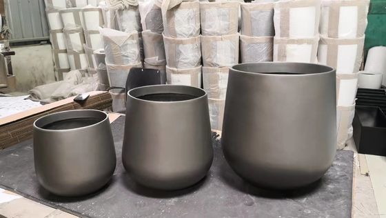 Kleurrijke glanzende kleine tuinhars glasvezel bloemplanters Groothandel