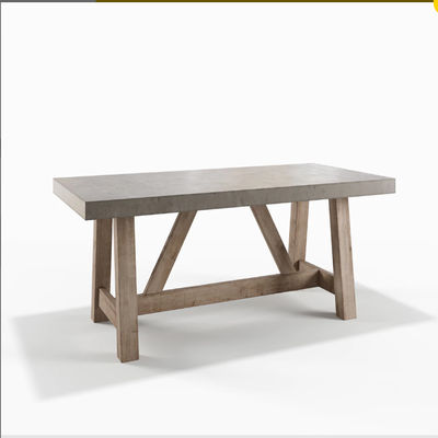 Duurzame grote betonnen tafels voor het eten in de buitenruimte