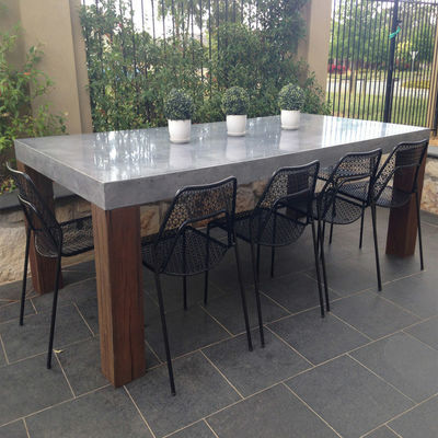 Home Meubelen Moderne woonkamer Beton tafel Wit Ronde Beton Koffietafel