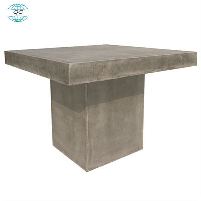 Hoogduurzame grc cement betonnen tafel met stalen houten been betonnen tafel sets meubels