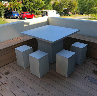 Logo Op maat gemaakte betonnen meubels tafel zitbanken voor buitentuinen en patio's