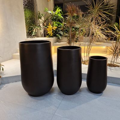 Ronde kleivezel bloemplanters potten Levensduur Houdt 5-6 jaar buiten