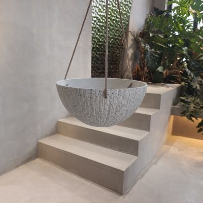 Ronde plastic hangplanters 260*260*120 mm voor binnen- en buitenruimtes