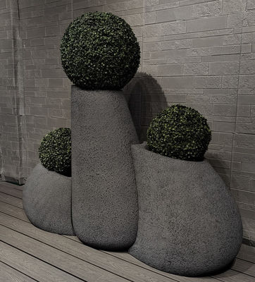 Combo Zwarte Kleefsel Klei Bloempot Voor Indoor Outdoor Planten En Decoratie