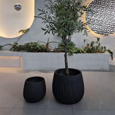 Fiber Clay Planter D370*H330mm 7-8 Jaar Indoor Levensduur Voor Houtskooloven / Barbecue Camping Burners