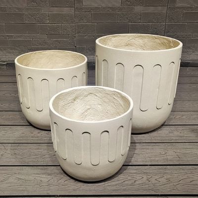 Φ170*H210 Fiberclay Planter Moderne toevoeging aan binnen- en buitenruimte