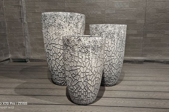 Textuur Oppervlak Fiber Clay Planter 7-8 Jaar Indoor Levensduur Voor Houtskooloven / Warmer Camping Burners Verwarmer / Barbecue