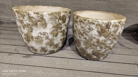 Textuuroppervlak Fiber Clay Planter voor interieurdecoratie Moderne stijl en textuuroppervlak design