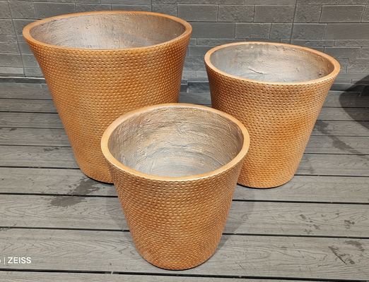 Textuuroppervlakte Fiberclay Planter voor elegante en functionele buitenplant