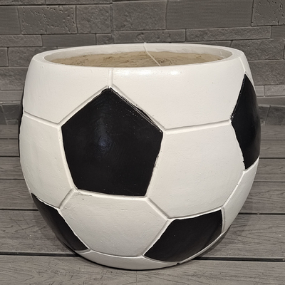 voetbalbal ontwerp sport plezier - thema uiterlijk afgekrompen bolvormige klei plantenmaker lichtgewicht duurzaam laag onderhoud bloempot vakantie villa kantoor decoratie tuin landschapsontwerp