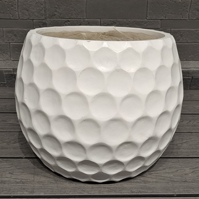 golfbalontwerp sportief leuk - thematisch uiterlijk afgekrompen bolvormige kleiplanter lichtgewicht duurzaam onderhoudsarme bloempot vakantie villa kantoor decoratie tuin landschapsontwerp